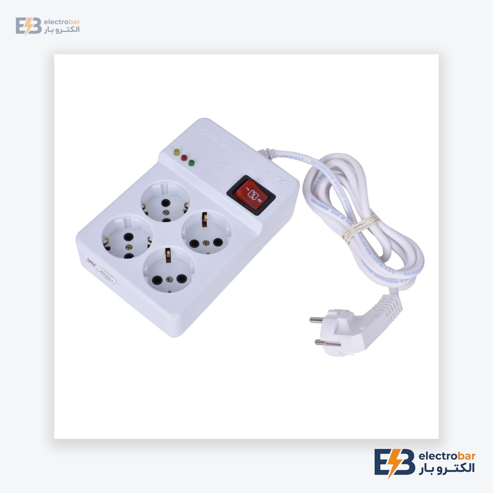 پریز برق ساده مکانیزم با قاب میانی رنگی (M2)
